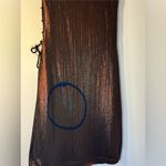 Revolve NWT Superdown Theresa Lace-Up Dress Bronze Metallic, size XS Photo 8