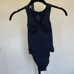 SKIMS  Seamless Sculpt Scoop Neck Thong Bodysuit In Onyx NWOT Thick strap Size S Photo 9