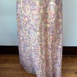 Vintage 70s Purple and Pink Sleeveless Floral Full Length Formal Dress Size 12 Photo 2