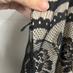 Vintage First Kiss Floral Black Lace Bodycon Dress Size Large Made in the USA Photo 6