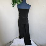 Loft  Black Strapless Jumpsuit Photo 5