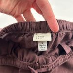 A New Day  Raisin Brown Linen Blend Wide Leg Lounge Pant S Photo 4