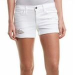 joe's jeans Janel White Stretch Denim Roll Up Jean Shorts Women's Size 28 Photo 2