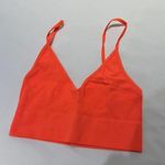 LF Emma and Sam Neon Orange Ribbed V Neck Bra Photo 0
