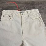 ZARA The Petit Women Off White Tapered High Rise Relaxed Fit Boho Jeans Size 6 Photo 12