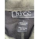 NYCC Olive Green Faux Suede Pencil Skirt Belted Pockets Career L Size L Photo 2