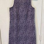 Michael Kors women's size XS dark lavender animal print super stretch tank dress Photo 0
