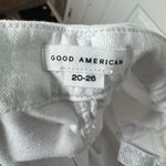 Good American NWT Good Petite Skinny Raw Hem White Jeans Size 20-26 Photo 3