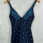 Seafolly Sunflower Border V Neck Blue Floral Singlet Tankini Size 4 NWOT Photo 6