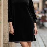 Storets  Velvet Black Accent Dress Photo 0