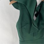 Lulus Divine Darling Hunter Green Ruffled V-Neck Skater Dress NWT Size XS Photo 4