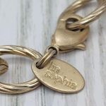 Lia Sophia Gold Tone & Green Chunky Chain Pendant Necklace Statement Boho 18" Photo 8