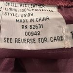 Newport News VTG Pink Suede Leather Jeanology Maxi Skirt Boho Western Size 10 Photo 9