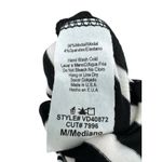 Vanilla Bay Black White‎ Stripe Print Dress Medium Short Sleeve Knit Minimalist Mod Stretch Photo 3