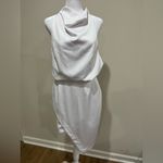 Elliatt  White Halter Cocktail Dress Size Medium Photo 2