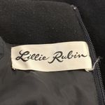 Vintage Lillie Rubin Womens Coat Dress M Medium Black 100% Camel Hair Pockets Photo 7