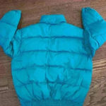 PUFFER JACKET Gray Duck Down and Feather filled Vintage Size XL Blue Photo 4