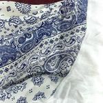 Sharagano White twist front paisley print flutter sleeve top size XL Photo 2