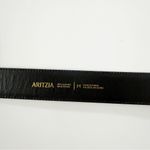 Aritzia  Brown Leather Solid Brass Belt Medium Photo 3