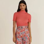 Maria de la orden the mick top short sleeve ribbed pink small Photo 5