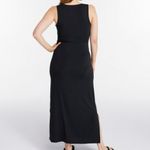 L.L. Bean Women's Black Summer Knit Maxi Dress Sz XLP Photo 1