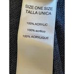 Chico's  Denim Blue Lace Up Fringe Knit Poncho OS Photo 9