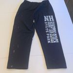 Hampton Beach NH Distressed Straight Sweatpants Appr. Women’s Med. or Large Long Blue Photo 0