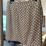 Banana Republic Geometric Print Mini Skirt Women’s 00 Black White Lined Photo 0