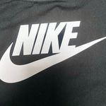 Nike  Pro Sport Bra Women's Medium Support Classic Swoosh Training Top Black Logo Photo 4