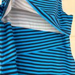 J. McLaughlin Nicola Blue Stripe Dress Size XL Tank Dress Tiered Catalina Cloth Photo 9