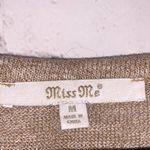 Miss Me Tan & Brown High Low Sweater Top Photo 3