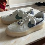 Nike  Air Force 1 Womens Sage Low LX Spruce Aura Blank White Sneakers Size 10.5 Photo 14