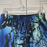 Nike Running Shorts Abstract Print Blue Black Athletic Gym Activewear Photo 1