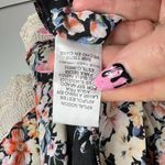 Umgee Size S / M Kimono Floral Print Crochet Trim Cardigan 3/4 Sleeve Multicolor Photo 7