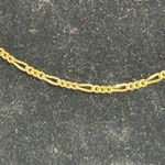 14K SOLID GOLD 'Figaro Link' Necklace Chain 4.4 Grams 16" Inches Photo 5