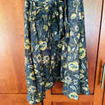 Chufy Amalfi Dress Mini Floral Print Cotton Silk Embroidered Size Small NEW Blue Photo 3