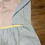Vintage Vandemere House Coat/Dress Pastel Seersucker Zip Up Robe Nightgown Sz M Size M Photo 9