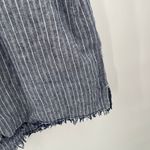 BeachLunchLounge  Shirt Dress Extra Large Blue Pinstripe Linen Cotton Sleeveless Photo 8