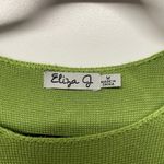 Eliza J  Green Black Gray Striped Long Sleeve Sweater Dress Womens Size Medium Photo 4