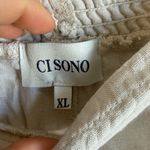 Ci Sono Cream Linen Blend Pull On Straight Leg Pants Womens XL Casual Photo 3