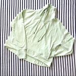 Sweaty Betty Harmonise Luxe Fleece Sweatshirt in Glacier Green Medium Photo 4