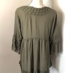 Tantrums Embroidered Eyelet Bell Sleeve Mini Dress Size M Photo 2