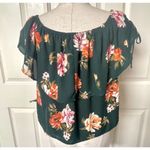 One Clothing los angeles green floral top Photo 5