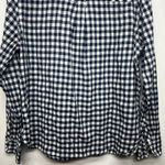 J.Crew Classic Womens Shirt Blue Gingham Print Button Front Long Sleeve Size 14 Photo 7