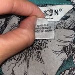 Citron Art to Wear Sheer Floral Asian Silk Open Waterfall Cardigan Turquoise S Green Photo 9