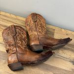 Tony Lama  Santa Fe Western Boots Vaquero Leather Wing Tip Brown Photo 7