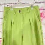 Cider  lime green high waisted wide leg pants Photo 4