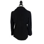 Jason Kole Women's Size M Black Wool Blend Peacoat Jacket 6 Button Long Sleeve Size M Photo 1
