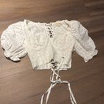For Love & Lemons NWT Sand Dollar Eyelet Cropped Top Photo 6