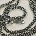 SAMUEL B Sterling Silver 925 Oxidized Popcorn Necklace 24 inches 3mm NWT Photo 3